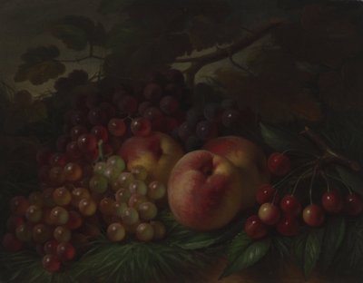 Peaches, Grapes and Cherries by George Henry Hall